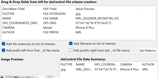 DWControl Data DocuWare List Preview